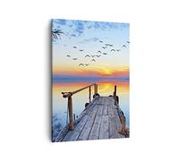 ARTTOR Tableau sur Toile Décoratif 50x70 cm Paysages Maritime - 3818