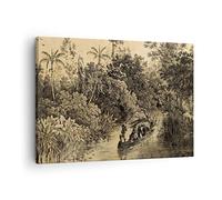 ARTTOR Tableau sur Toile Décoratif 70x50 cm Botanique Paysages - 4406