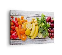 ARTTOR Tableau sur Toile Décoratif 70x50 cm Cuisine - 2888 | Nourriture Légume Frais Impression sur Toile Décoration Murale Art Mural Toile Imprimée Salon Chambre Cuisine ARTTOR