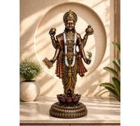 ARTVARKO Dhanavantari Reisn Idol The Physician of Gods Ayurveda Dhanvantri Dhanwantri Statue de médecine pour décoration de maison, bureau, 20,3 cm