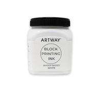 Artway Encre d'impression en Bloc de Première Qualité - 250ml - Blanc - Idéal pour l'impression en Relief, en Bloc et en Lino
