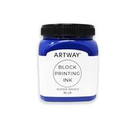 Artway Encre d'impression en Bloc de Première Qualité - 250ml - Bleu - Idéal pour l'impression en Relief, en Bloc et en Lino