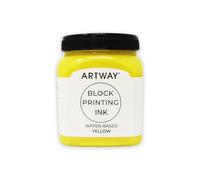 Artway Encre d'impression en Bloc de Première Qualité - 250ml - Jaune - Idéal pour l'impression en Relief, en Bloc et en Lino