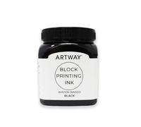 Artway Encre d'impression en Bloc de Première Qualité - 250ml - Noir - Idéal pour l'impression en Relief, en Bloc et en Lino
