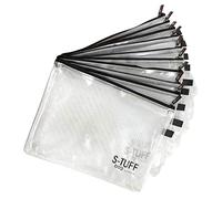 Artway Sac S-Tuff A4 Surdimensionné - 38cm x 28cm - Lot de 10 sacs de rangement d'œuvres d'art zippés et résistants