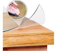 Artwelt Nappe de Protection de Table Transparente 2.2mm Film Doux en Cristal Clair Lavable Étanche du Film de Table Toile Cirée Rectangulaire |Qualité Supérieure| (40cm X 70cm)