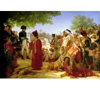 ARTXLXXBN De Célèbres Tableaux Affiches Imprimées Portrait Tableaux Napoléon Bonaparte graciant les rebelles au Caire par le baron Pierre Narcisse Guerin Pour les Décorations pour la Maison 60x90cm