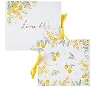 ARTY FETES FACTORY - LIVRE D'OR CARTON DOLCE VITA MIMOSA 68P 22X19.5CM