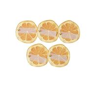 Artyfêtes Générique - 10 Marque-Places Carton AGRUME 6CM Orange