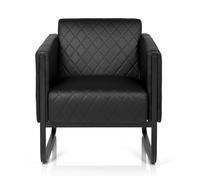 ARUBA BLACK 1 places - Fauteuil rembourré Noir