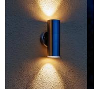 Arum LIGHTING - Applique Extérieure YUCATAN en Inox, Luminaire Mural Double Faisceau Haut et Bas, Culot 2xGU10, Étanche IP54, Design Contemporain pour Façade et Terrasse (Sans Ampoules)