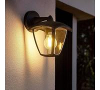 Arum LIGHTING - Applique Murale Extérieure ALICANTE en Métal Noir, Design Lanterne Contemporaine, Culot E27 (Max 60W), Étanche IP44, Luminaire pour Jardin, Terrasse et Façade (Sans Ampoule)