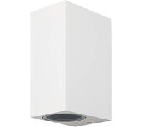 Arum LIGHTING - Applique Murale Extérieure MANATHAN en Fonte d'Aluminium Blanc, Double Faisceau Haut et Bas, Culot 2xGU10, Étanche IP54, Design Moderne pour Façade (Sans Ampoules)