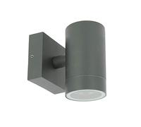 Arum LIGHTING - Applique Murale Extérieure VENICE, Simple Faisceau Haut ou Bas, Culot GU10, Étanche IP54, Fonte d'Aluminium Gris Anthracite, Hauteur 11,8 cm (Sans Ampoule)