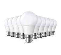Arum Lighting Lot de 10 Ampoules LED B22 8W equivalentce 60W 806lm Blanc Froid 6000K, Non-Dimmable