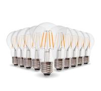 Arum LIGHTING - Lot de 10 Ampoules LED E27 à Filament NON DIMMABLE, Globe A60 4W (Eq. 40W), 470 Lumens, Lumière Blanc Chaud 2700K, Style Vintage Rétro (Ne pas utiliser sur variateur)