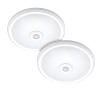 Arum LIGHTING - Lot de 2 Plafonniers LED CLARK avec Détecteur de Mouvement, 14W (1700 Lm), Température de Couleur Réglable (CCT), IP20, Éclairage Automatique Couloir, Escalier et Dressing, Ø 29cm