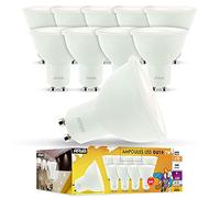 Arum Lot d'Ampoules SPOTS LED GU10 PAR16 (Blanc Chaud, X10 GU10 7W)