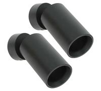 Arum Lot de 2 Appliques Murales ou Plafoniers d'Interieur Jefferson Noir GU10 Salon Chambre Couloir