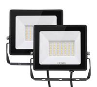 Arum Lot de 2 Projecteurs LED 50W Extérieur Forte Luminosité Blanc Froid 6000K IP65 Jardin Terrasse Parking Cours