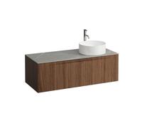 Arun 1200 1t déc à dte plan piasentina grigio percé 1t noce canaletto/verre blc - LAUFEN H4161271516301