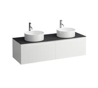 Arun 1400 2t avec découpe à gche et à dte plan ardesia nera percé 1t multicolour - LAUFEN H4151391519991