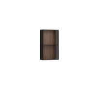 Arun armoire mi-haute 700 ouverte 8 mm verre fumé noce canaletto/verre blanc - LAUFEN H4195101516301