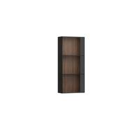 Arun armoire mi-haute 900 ouverte 8 mm verre fumé noce canaletto/verre blanc - LAUFEN H4195201516301