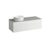 Arun meuble 1200 1t avec découpe à gche plan piasentina grigio multicolour - LAUFEN H4161221519991