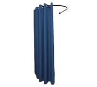 ARUNASO Portable Cabine d'essayage for Centre Commercial, tenture Murale temporaire en Forme de U, Magasin de vêtements, vestiaire, Rideau d'essayage Cabine essayage(Blauw,90 * 90cm)