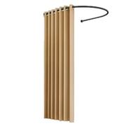 ARUNASO Portable Cabine d'essayage Portable en Forme de U, vestiaire d'angle Amovible et Mural avec Rideau d'ombrage Cabine essayage(Goldgreen,85 * 80cm)