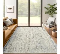 Arvella Rug Tapis Doux à Poils Ras Lavable pour Salon, Chambre et Salle à Manger, avec Dessous Antidérapant, idéal pour Cuisine et Terrasse Moderne 80x120cm