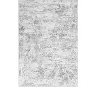 Arvella Rug Tapis Doux à Poils Ras Lavable pour Salon, Chambre et Salle à Manger, avec Dessous Antidérapant, idéal pour Cuisine et Terrasse Gris Abstrait Moderne 80x120cm
