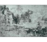 Arvella Rug Tapis Lavable Salon Chambre Salle à Manger, Antidérapant Doux à Poils Ras pour Cuisine, Terrasse et Espace Intérieur Abstract Gray 80x160cm