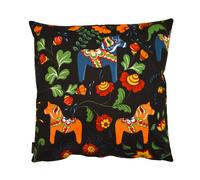 Arvidssons Textil Housse de coussin Leksand noir