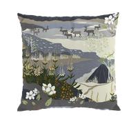 Arvidssons Textil Taie Fjällvandring 47x47 cm Bleu
