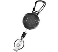 ARWIG Porte-clés rétractable | Porte-clés rétractable avec Cordon en Acier de 70 cm | Porte-Badge rétractable | Porte-clés rétractable avec Cordon | Porte-Badge Extensible