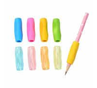 ARYIMYDP 16 Pièces Guide Doigts Ecriture, Grip Crayon Ergonomique en Silicone, Aide à Corriger la Prise, 4 Couleurs 2 Modèles, pour Enfants
