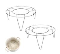 ARYIMYDP Lot de 2 Support Cuisson Vapeur Acier Inoxydable, pour Friteuses Multifonctions à Air Support pour Friteuse à Air, pour Rôtissage et Cuisson Vapeur, Sans Odeur et Facile à Nettoyer