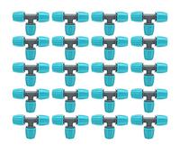 Arythia 20 Pièces Raccord Tuyau D'Arrosage 16 mm, Connecteur Tuyau Arrosage en T pour Système Goutte à Goutte, Pièce Barbelée Durable pour Jardin, Serre,