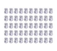 Arythia 50 Pcs Isolateur Cloture Electrique, Isolateur Pour Clôture Électrique à Visser 2,1 cm, Accessoire Durable ABS Pour Poteau Fil et Grille (Gray)