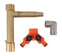 Arythia e Prise d'eau, Vanne à Accouplement Rapide G1 en Laiton, Raccord Robuste pour Irrigation Jardin, Outil Fileté pour Bouche d'Arrosage
