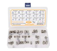 Arythia Kit de Réparation de Filetage 51 Pièces, Filets Rapportés en Acier Inoxydable 303, Kit Réparation Filetage Inox Professionnel avec Insert Fileté pour Vis M5 à M8