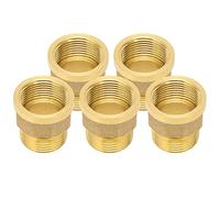 Arythia Lot de 5 Raccord Fileté Femelle Mâle, Adaptateur Laiton 3/4 pour Tuyau Arrosage, Connecteur Tuyau Arrosage Robinet, Embout Robuste pour Irrigation