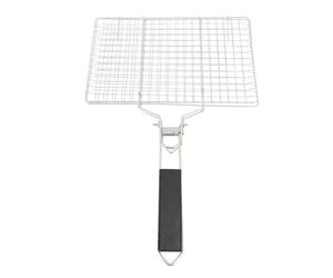 Arythia Panier de Cuisson pour Poisson, Grille Barbecue Poisson en Acier Inoxydable 304, Panier Grillade Légumes Pliable, Accessoire Barbecue Inox Détachable