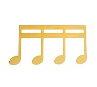 Arythia Pince à Partition, Porte-partition en Métal Élégant, Support de Page Durable pour Piano, Clip pour Livre de Musique avec Motif Notes, Accessoire Piano Pratique (Gold)