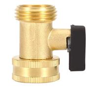 Arythia Vanne D'arrêt pour Tuyau D'arrosage 3/4 DN20, Raccord Laiton 3/4 Jardin Robinet à Boisseau Sphérique, Adaptateur Robinet Tuyau Arrosage Embout Vanne Laiton
