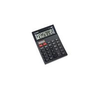 AS-120 - Calculatrice de bureau - 12 chiffres - panneau solaire, pile - gris foncé