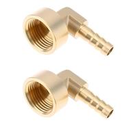 AS Axis Spindleon 2 Raccords Coudés en Laiton 1/2" BSP Femelle Vers Embout Cannelé 8 Mm pour Tubes Et Tuyaux