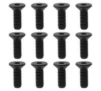 AS Axis Spindleon Lot de 12 vis à tête fraisée hexagonale M4 x 12 mm compatibles avec pédales Fanatec CSL Vis à tête plate pour montage sur pédale